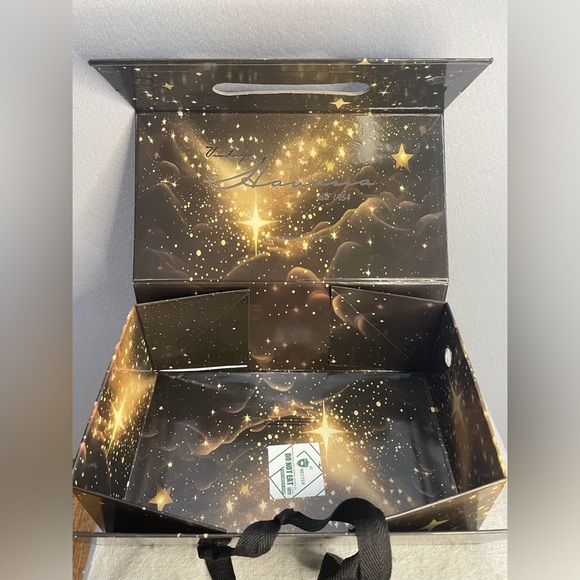 Vintage Havana The Iconic Sparkle Star Pure Black Sneakers Sz 7 NIB - RARE - Picture 12 of 16